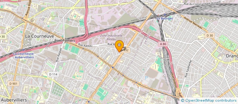 localisation de l'entreprise MADAME ALICE AJAVON à LA COURNEUVE