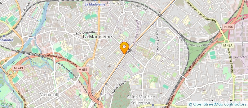 localisation de l'entreprise MADAME ALICE ALICE GADENNE à LA MADELEINE
