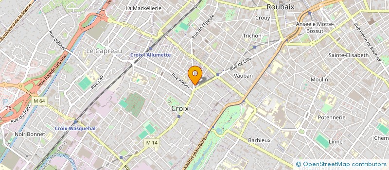 localisation de l'entreprise MADAME ALICE ALLARD à CROIX