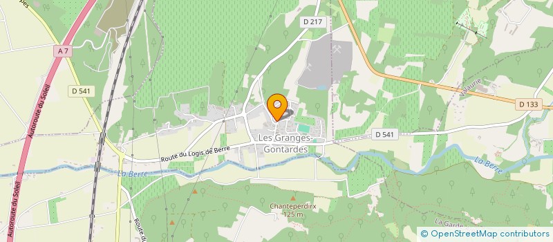 localisation de l'entreprise MADAME ALICE AUBERT  LES GRANGES-GONTARDES