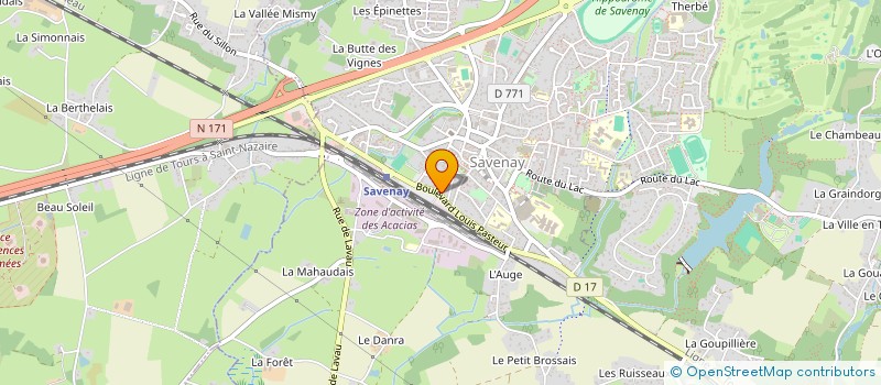 localisation de l'entreprise MADAME ALICE AUBIN  SAVENAY