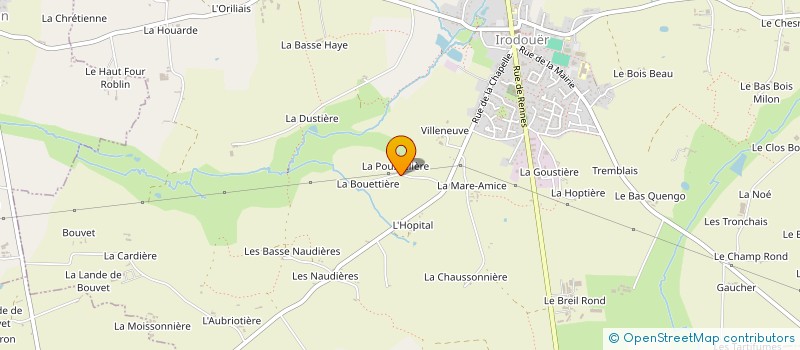 localisation de l'entreprise MADAME ALICE AUBREE  IRODOUER