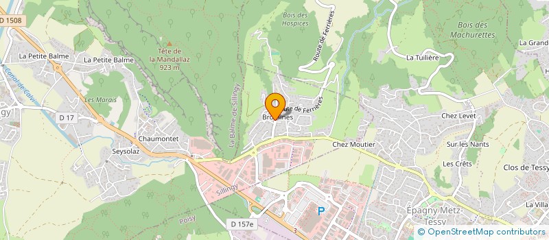 localisation de l'entreprise MADAME ALICE AVRILLON  SILLINGY