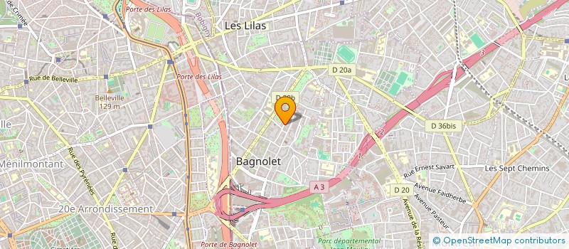 localisation de l'entreprise MADAME ALICE BABIN à BAGNOLET