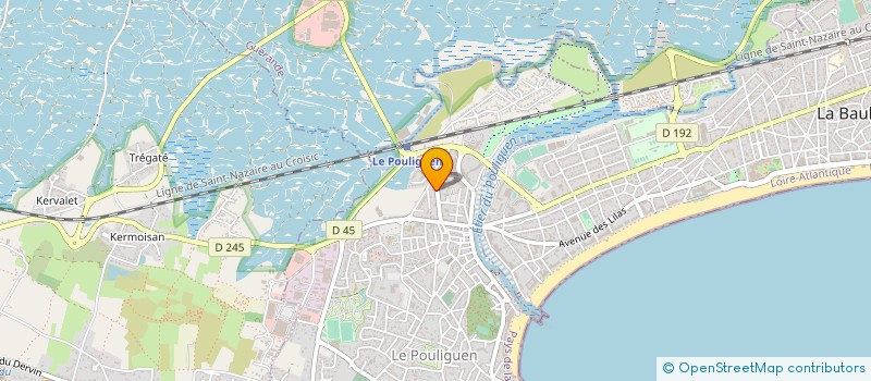 localisation de l'entreprise MADAME ALICE BAGARD  LE POULIGUEN