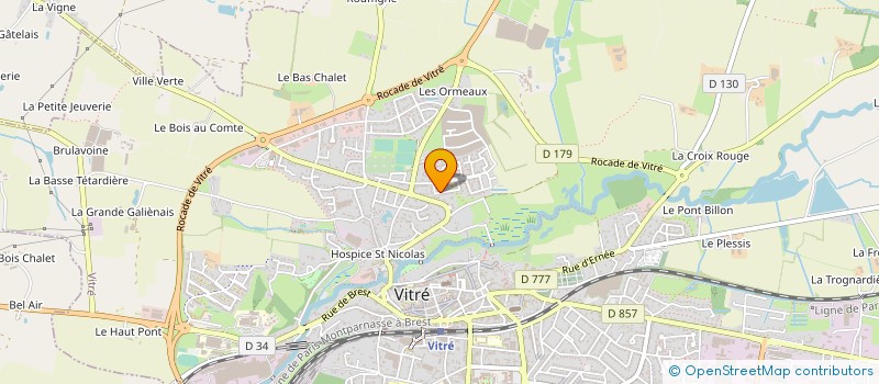 localisation de l'entreprise MADAME ALICE BAGORY  VITRE