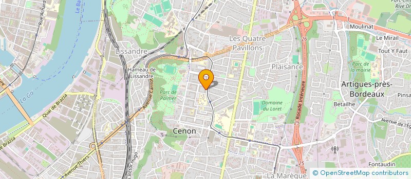 localisation de l'entreprise MADAME ALICE BAKIBILA MBALA  CENON