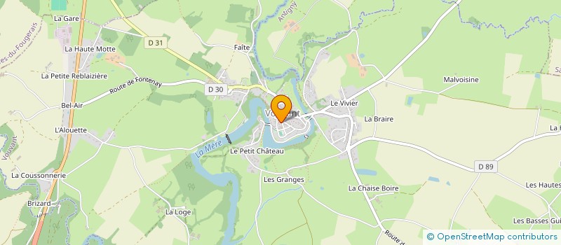 localisation de l'entreprise MADAME ALICE BARBE  VOUVANT