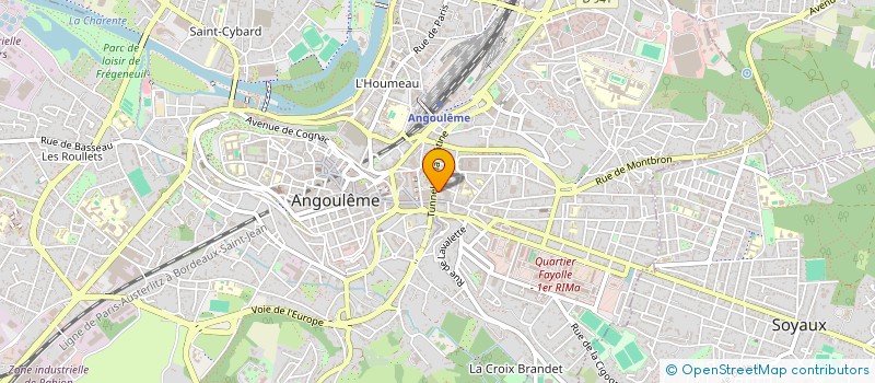 localisation de l'entreprise MADAME ALICE BARRET à ANGOULEME