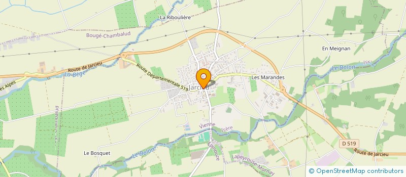 localisation de l'entreprise MADAME ALICE BASCUNANA  JARCIEU