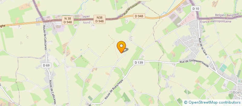 localisation de l'entreprise MADAME ALICE BEHAGUE  GODEWAERSVELDE