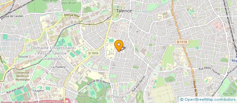 localisation de l'entreprise MADAME ALICE BELET à TALENCE