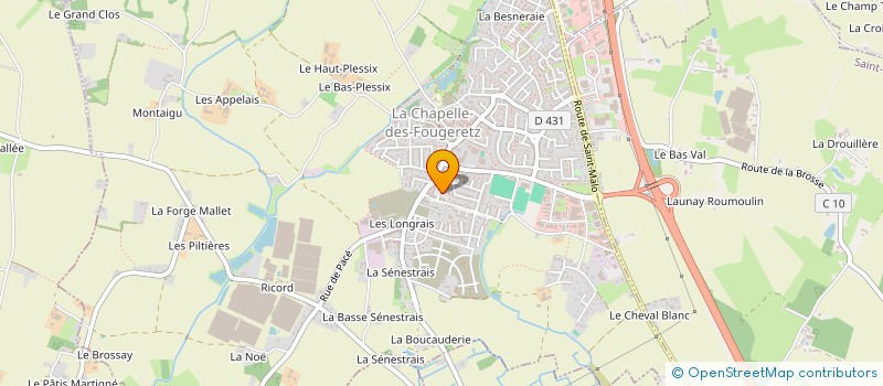 localisation de l'entreprise MADAME ALICE BELLAVOIR  LA CHAPELLE-DES-FOUGERETZ