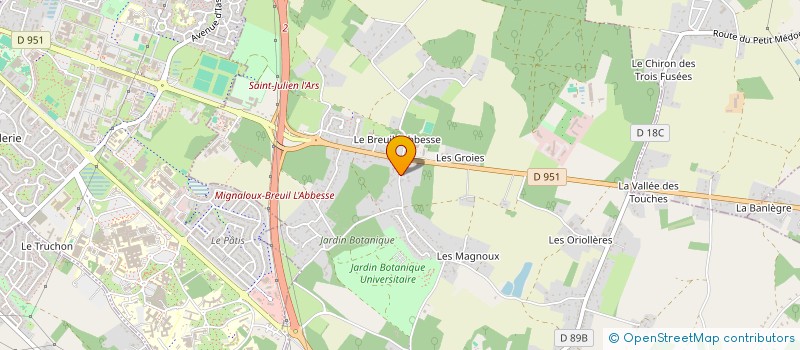 localisation de l'entreprise MADAME ALICE BELLOUARD  MIGNALOUX-BEAUVOIR