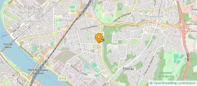 localisation de l'entreprise MADAME ALICE BENACCHIO  BORDEAUX