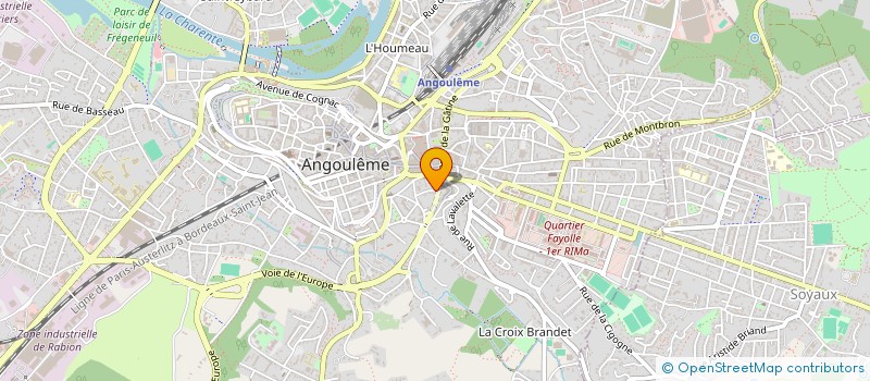 localisation de l'entreprise MADAME ALICE BENASAYAG à ANGOULEME