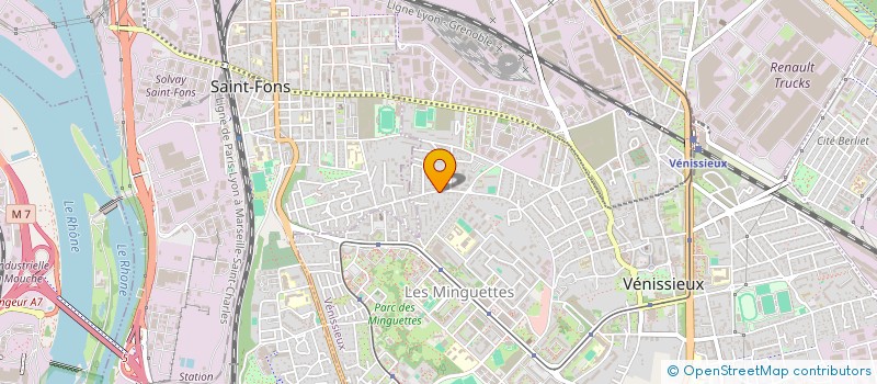 localisation de l'entreprise MADAME ALICE BENKHEDIM  VENISSIEUX