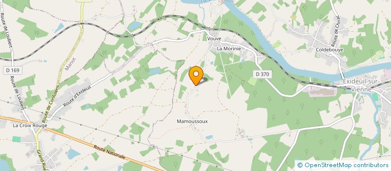 localisation de l'entreprise MADAME ALICE BERGERON à EXIDEUIL-SUR-VIENNE