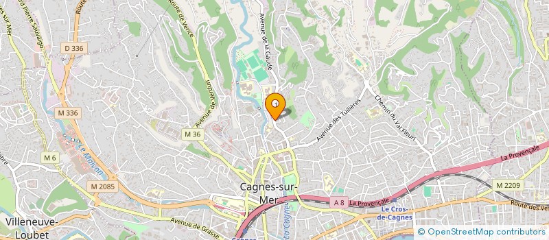 localisation de l'entreprise MADAME ALICE BERTOZZI à CAGNES-SUR-MER
