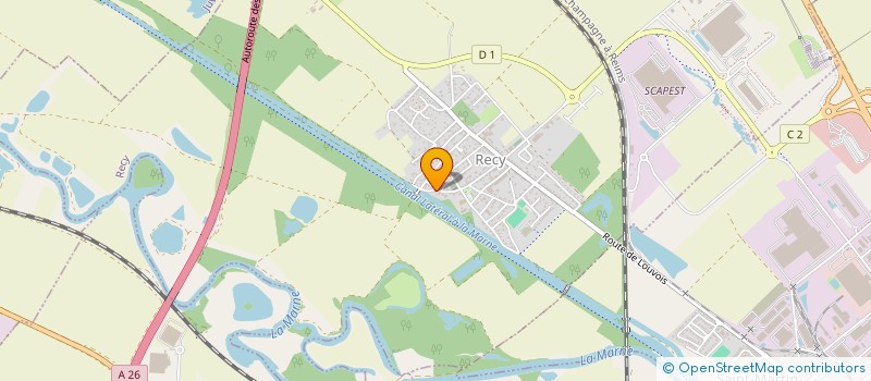 localisation de l'entreprise MADAME ALICE BETHENCOURT  RECY