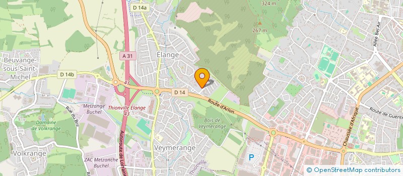 localisation de l'entreprise MADAME ALICE BIAVA  THIONVILLE