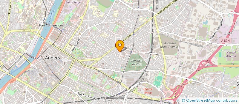 localisation de l'entreprise MADAME ALICE BITEAU  ANGERS