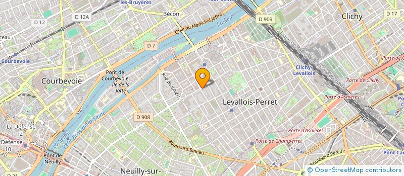 localisation de l'entreprise MADAME ALICE BIZET  LEVALLOIS-PERRET
