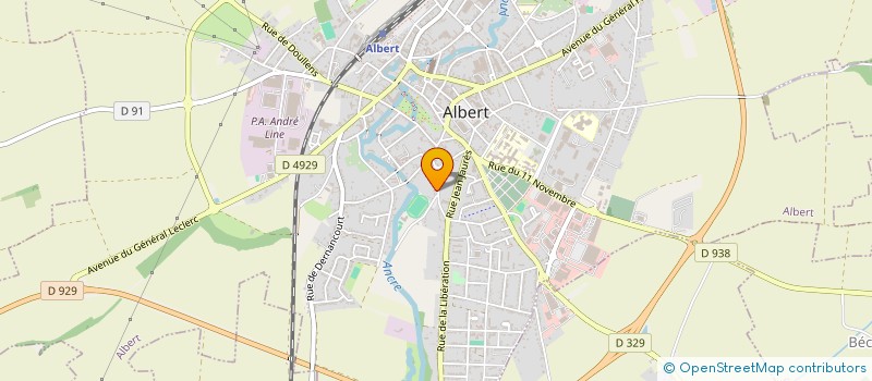 localisation de l'entreprise MADAME ALICE BLOT à ALBERT