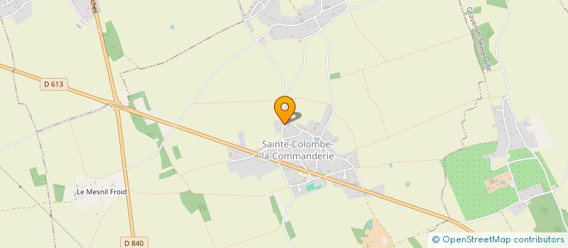 localisation de l'entreprise MADAME ALICE BOCQUIER  SAINTE-COLOMBE-LA-COMMANDERIE