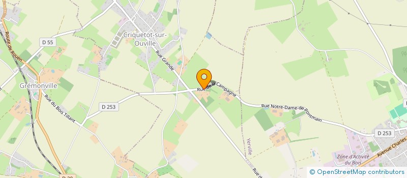 localisation de l'entreprise MADAME ALICE BOISSONNET  CRIQUETOT-SUR-OUVILLE