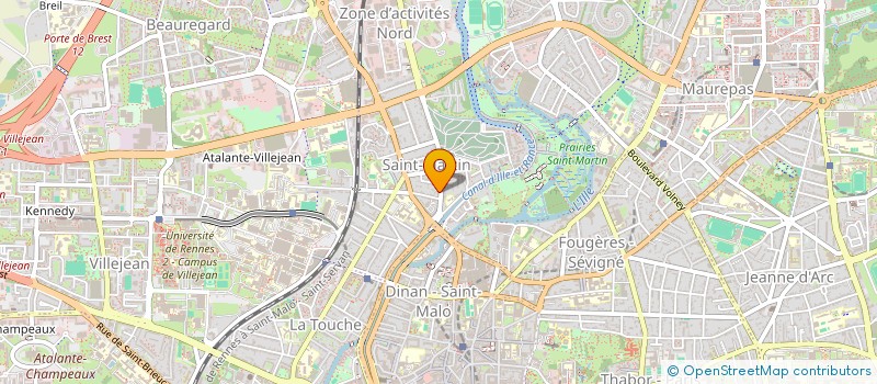 localisation de l'entreprise MADAME ALICE BONNAY HAMON  RENNES