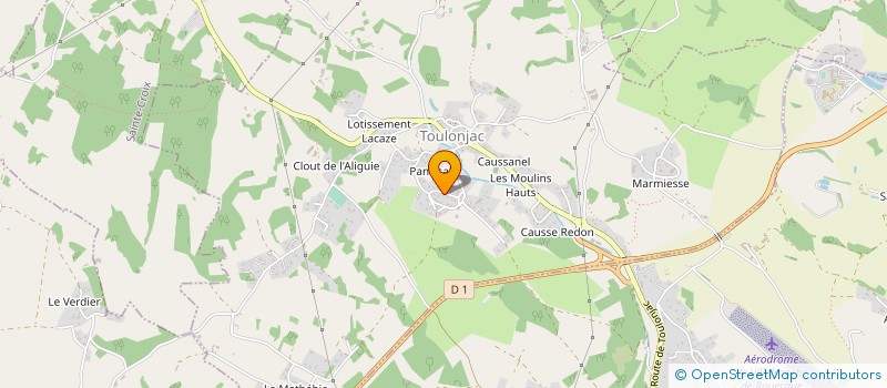 localisation de l'entreprise MADAME ALICE BONNEVIALE  TOULONJAC