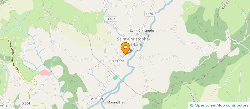 localisation de l'entreprise MADAME ALICE BONOMI  SAINT-CHRISTOPHE-ET-LE-LARIS