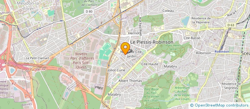 localisation de l'entreprise MADAME ALICE BORIE à LE PLESSIS-ROBINSON