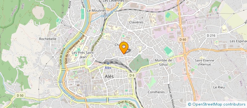 localisation de l'entreprise MADAME ALICE BOUCHEZ  ALES