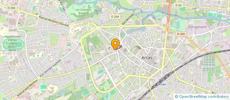 localisation de l'entreprise MADAME ALICE BOULANGER à ARRAS