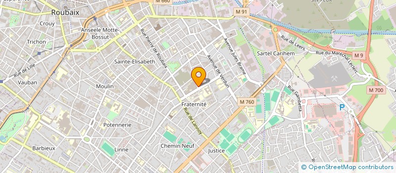 localisation de l'entreprise MADAME ALICE BOURGINE  ROUBAIX