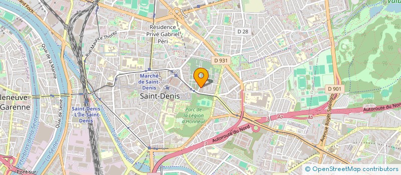 localisation de l'entreprise MADAME ALICE BOURLIER à SAINT-DENIS