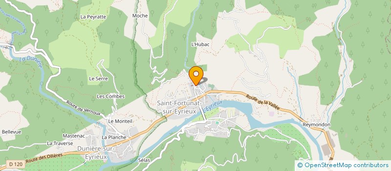 localisation de l'entreprise MADAME ALICE BOURRY  LES OLLIERES-SUR-EYRIEUX