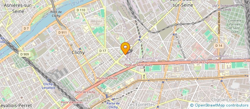 localisation de l'entreprise MADAME ALICE BRANGEON à CLICHY