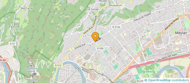 localisation de l'entreprise MADAME ALICE BREUIL  LA TRONCHE