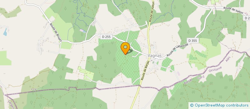 localisation de l'entreprise MADAME ALICE BROUCHIER  VAGNAS