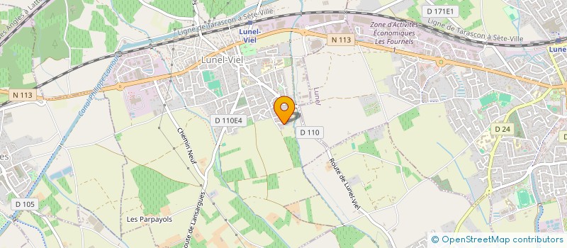 localisation de l'entreprise MADAME ALICE BRUNET  LUNEL-VIEL