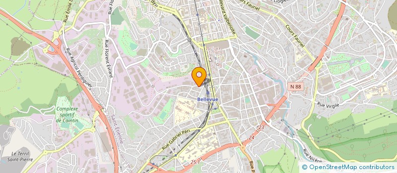 localisation de l'entreprise MADAME ALICE BUFFEERNE  SAINT-ETIENNE