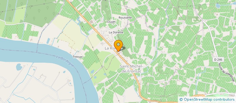 localisation de l'entreprise MADAME ALICE CAUDRON DE COQUEREAUMONT à FRONSAC