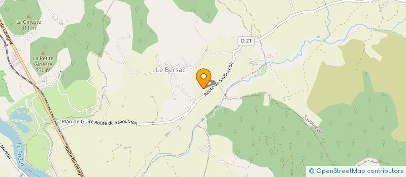 localisation de l'entreprise MADAME ALICE CAZIER CHARPENTIER  LE BERSAC