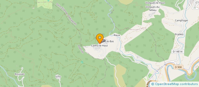 localisation de l'entreprise MADAME ALICE CHARTRON  SAINT-ETIENNE-D'ALBAGNAN