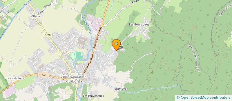 localisation de l'entreprise MADAME ALICE CHARVOLIN  SAINT-LAURENT-DU-PONT