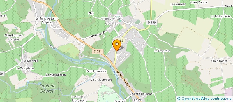 localisation de l'entreprise MADAME ALICE CHASSEUIL à VAL-DE-COGNAC