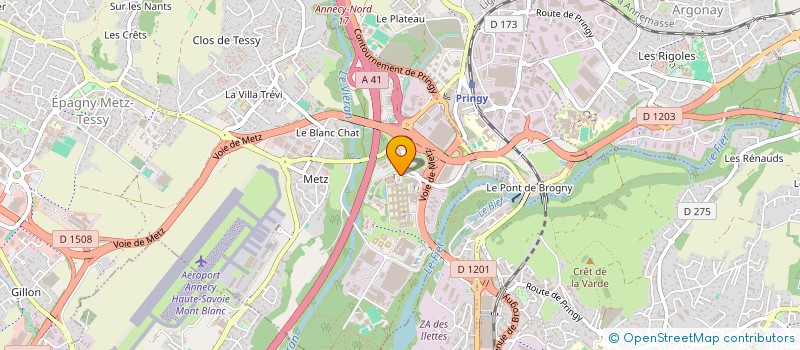 localisation de l'entreprise MADAME ALICE CHOPIN  EPAGNY METZ-TESSY